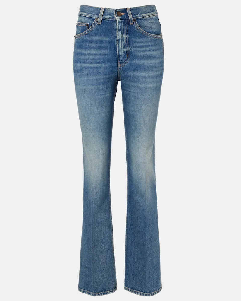 Saint Laurent Bootcut Jeans Clyde Blau