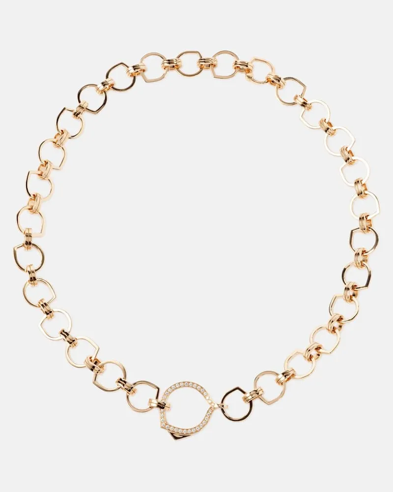Repossi Halskette Antifer aus 18kt Roségold mit Diamanten Gold