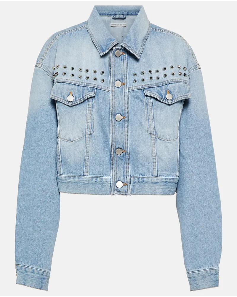 Alessandra Rich Jeansjacke Blau