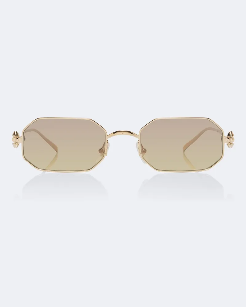 Cartier Eckige Sonnenbrille Clash De Cartier Gold