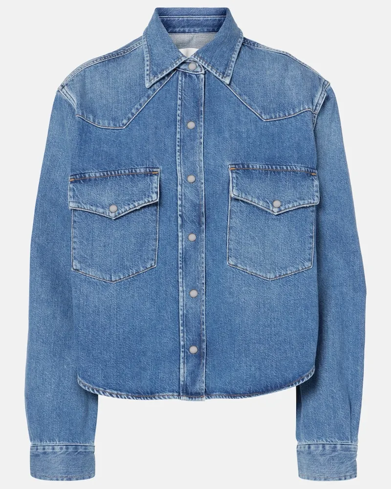 Citizens of humanity Cropped-Jeanshemd Blau