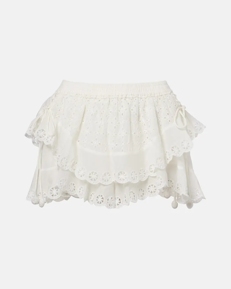 Isabel Marant Shorts Neis aus Baumwolle und Seide Weiß