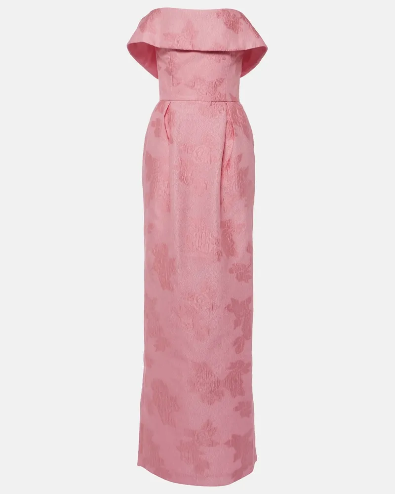 Rebecca Vallance Off-Shoulder-Robe Rosa