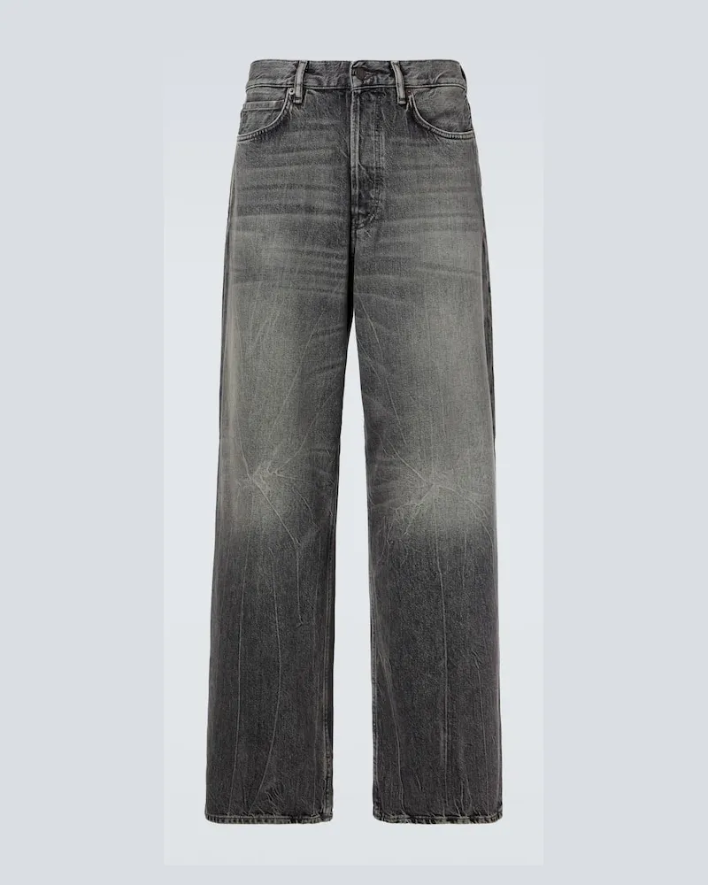 Acne Studios Wide-Leg Jeans 1981 Schwarz