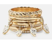Ring Drop Alliances aus 18kt Gelbgold mit Diamanten