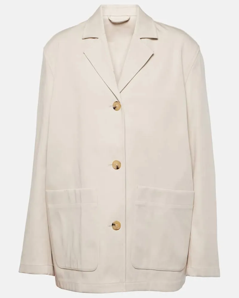 Totême Blazer aus Baumwolle Neutral