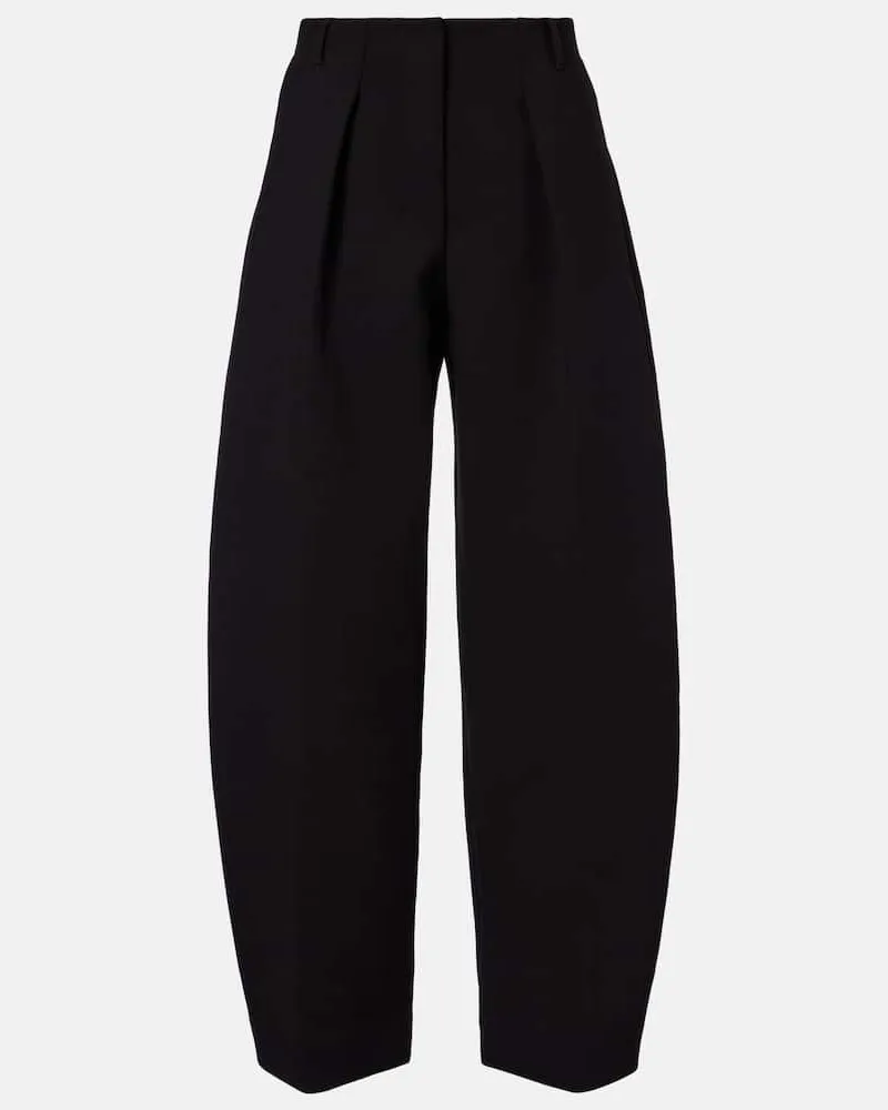Jacquemus Barrel-Hose Ovalo Schwarz