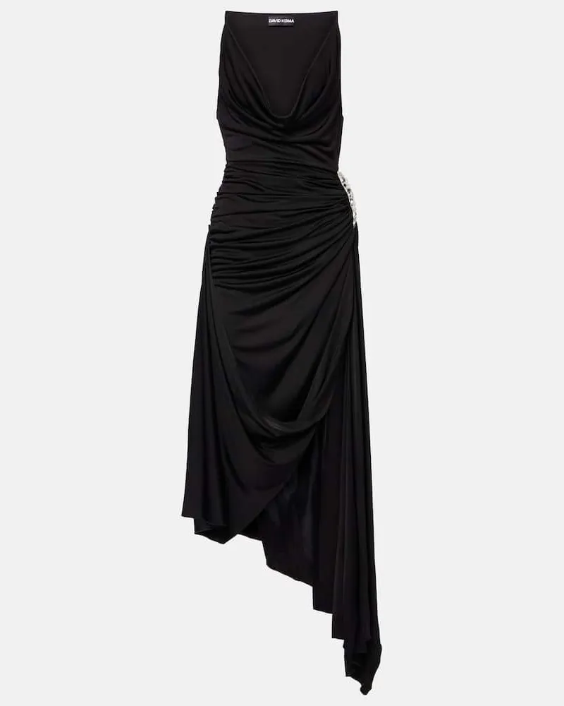 David Koma Verzierte Robe Schwarz