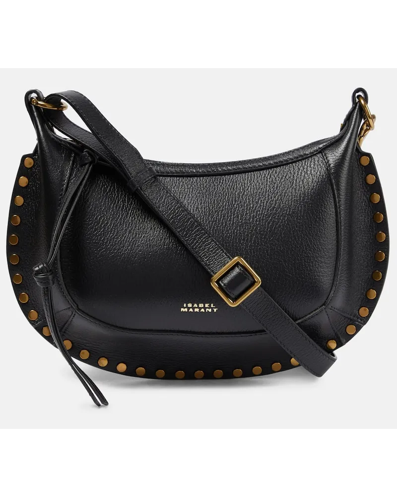 Isabel Marant Schultertasche Oskan Moon aus Leder Schwarz