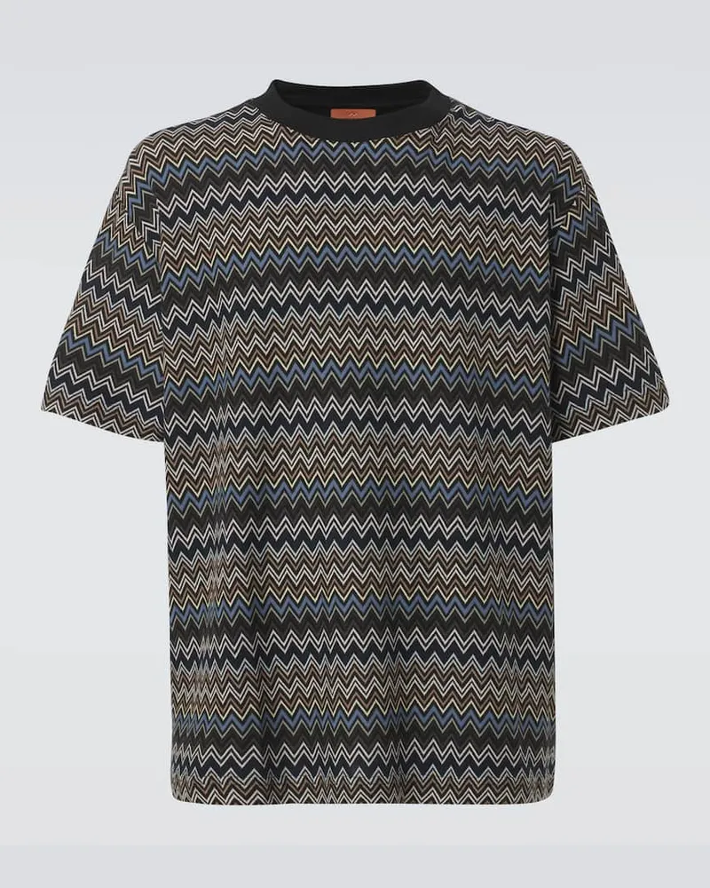 Missoni T-Shirt aus Baumwoll-Jersey Multicolor