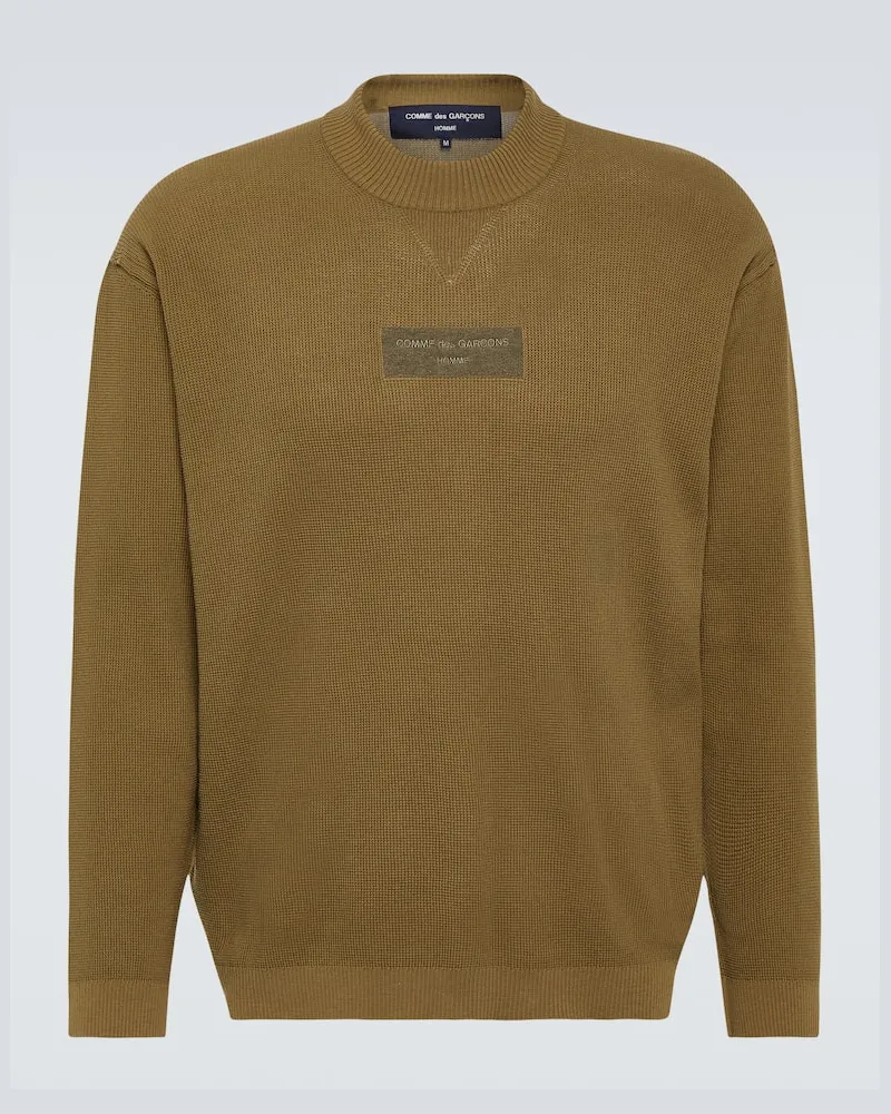 Comme des Garçons Comme des Garçons Homme Pullover aus Baumwolle Grün