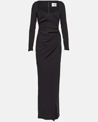 Roland Mouret Robe aus Crepe Schwarz