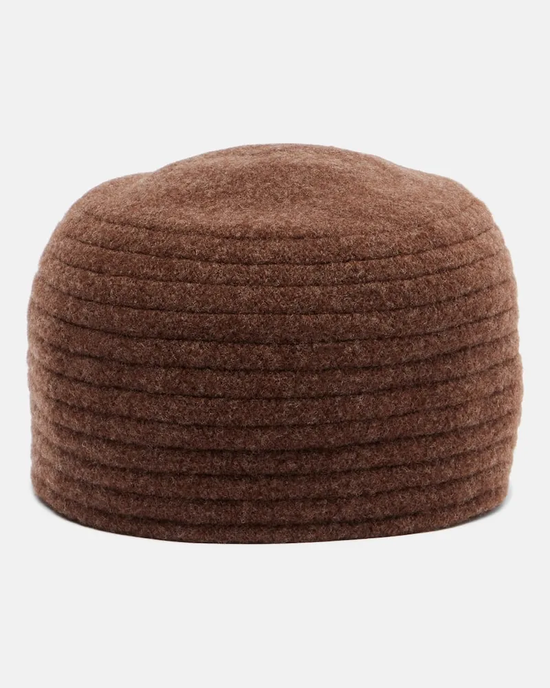 Loro Piana Hut Alicia aus Filz Braun