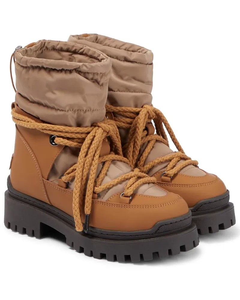 INUIKII Ankle Boots Riccio aus Lederimitat Weiß