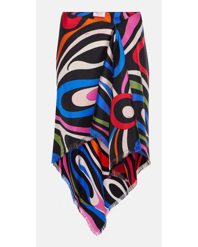 Emilio Pucci Minirock Marmo aus Seide Multicolor