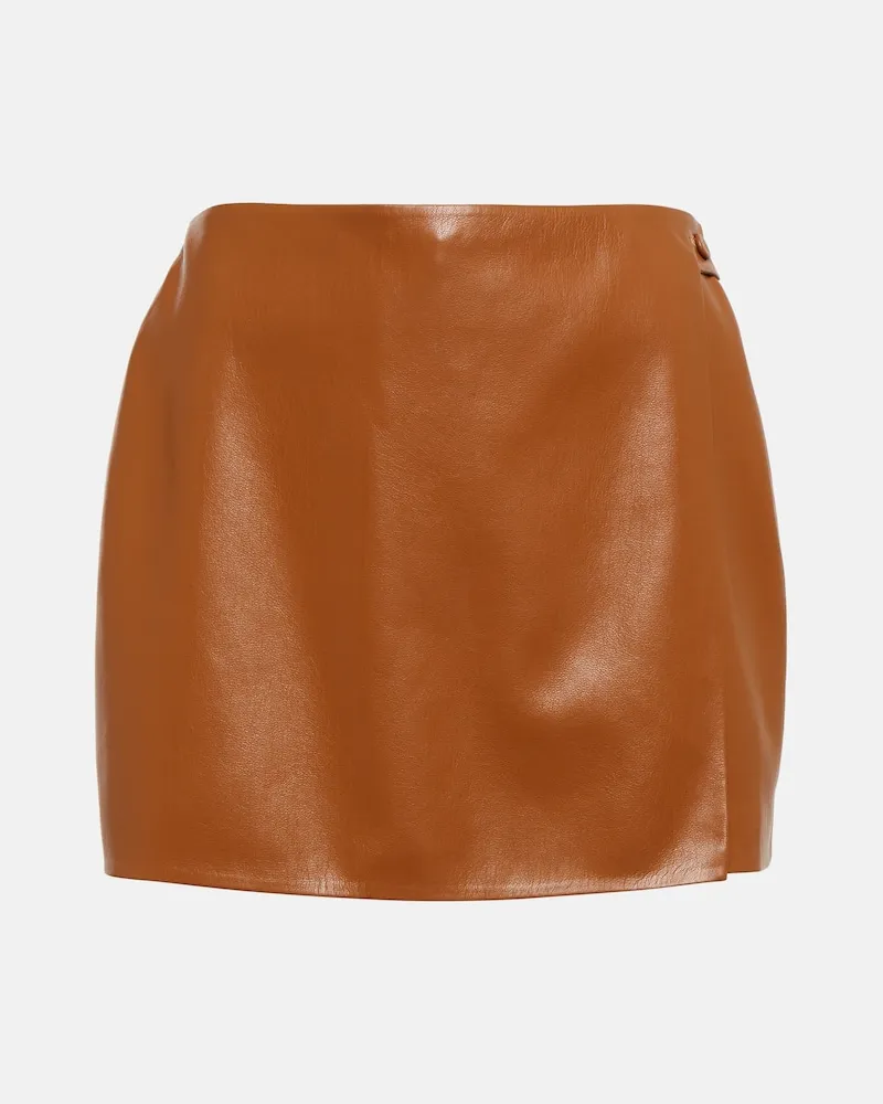 Nanushka Skort Svena aus Lederimitat Braun