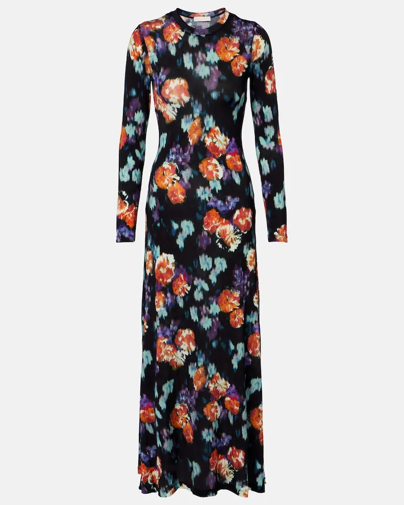 Ulla Johnson Maxikleid Amari aus Jersey Multicolor