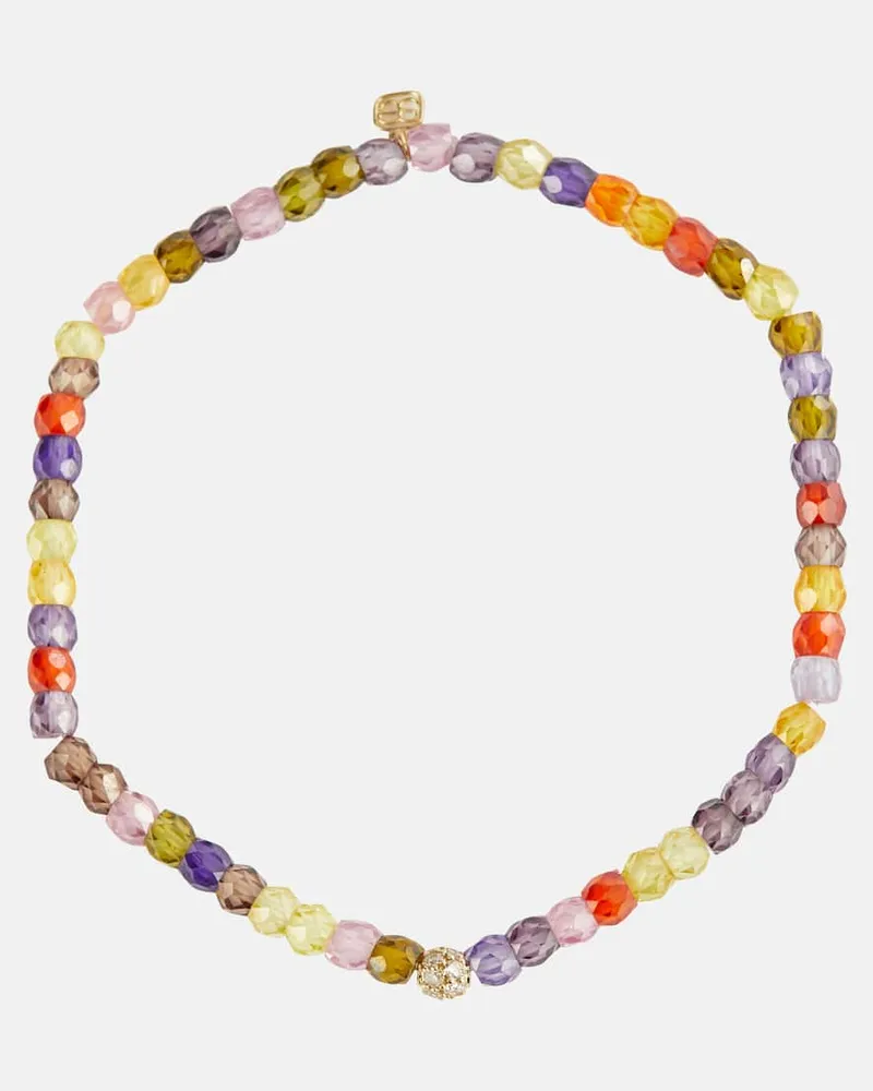 Sydney Evan Armband aus Zirkon mit 14kt Gelbgold und Diamanten Multicolor