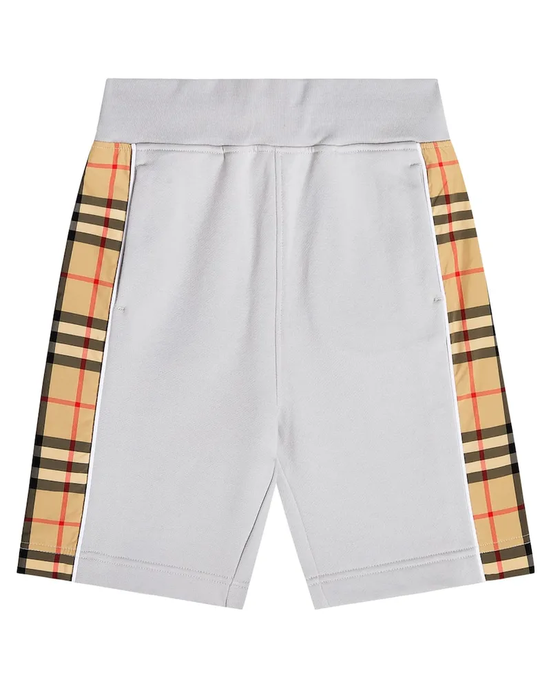 Burberry Shorts Vintage Check aus Baumwolle Grau