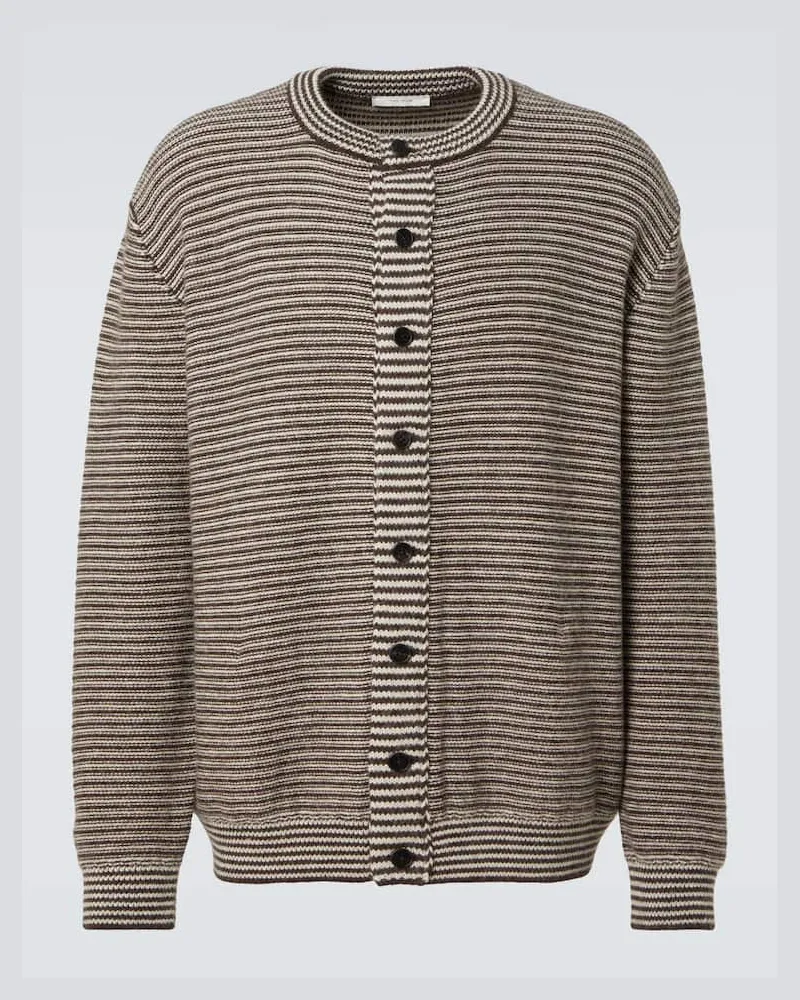 The Row Cardigan Doyle aus Alpakawolle Braun