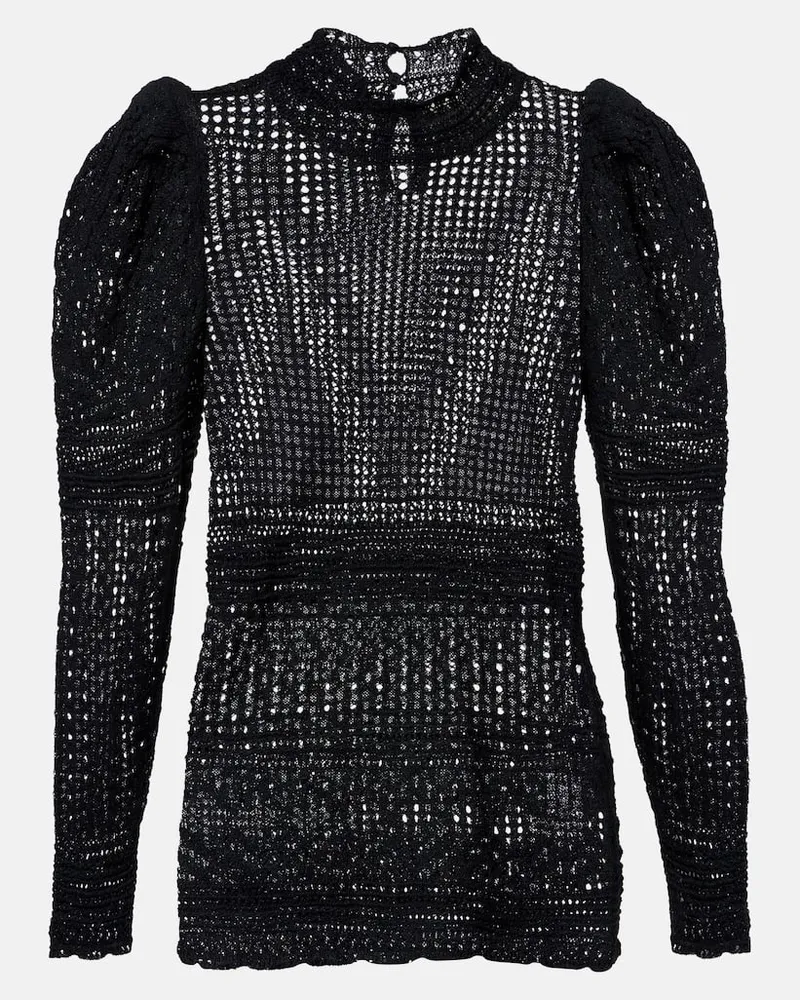 Isabel Marant Pullover Dahara aus Strick Schwarz