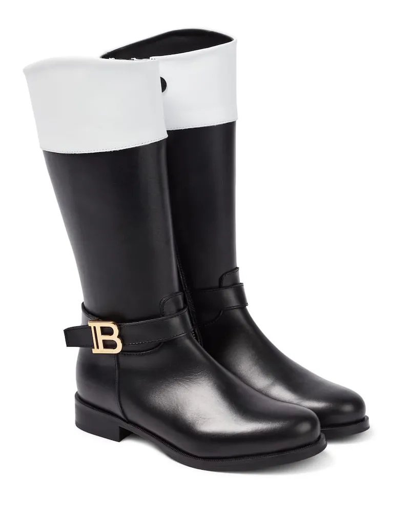 Balmain Stiefel aus Leder Multicolor
