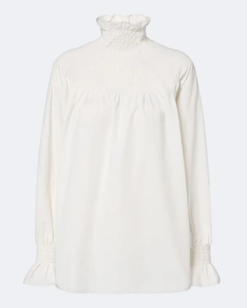 Ralph Lauren Hochgeschlossene Bluse Weiß
