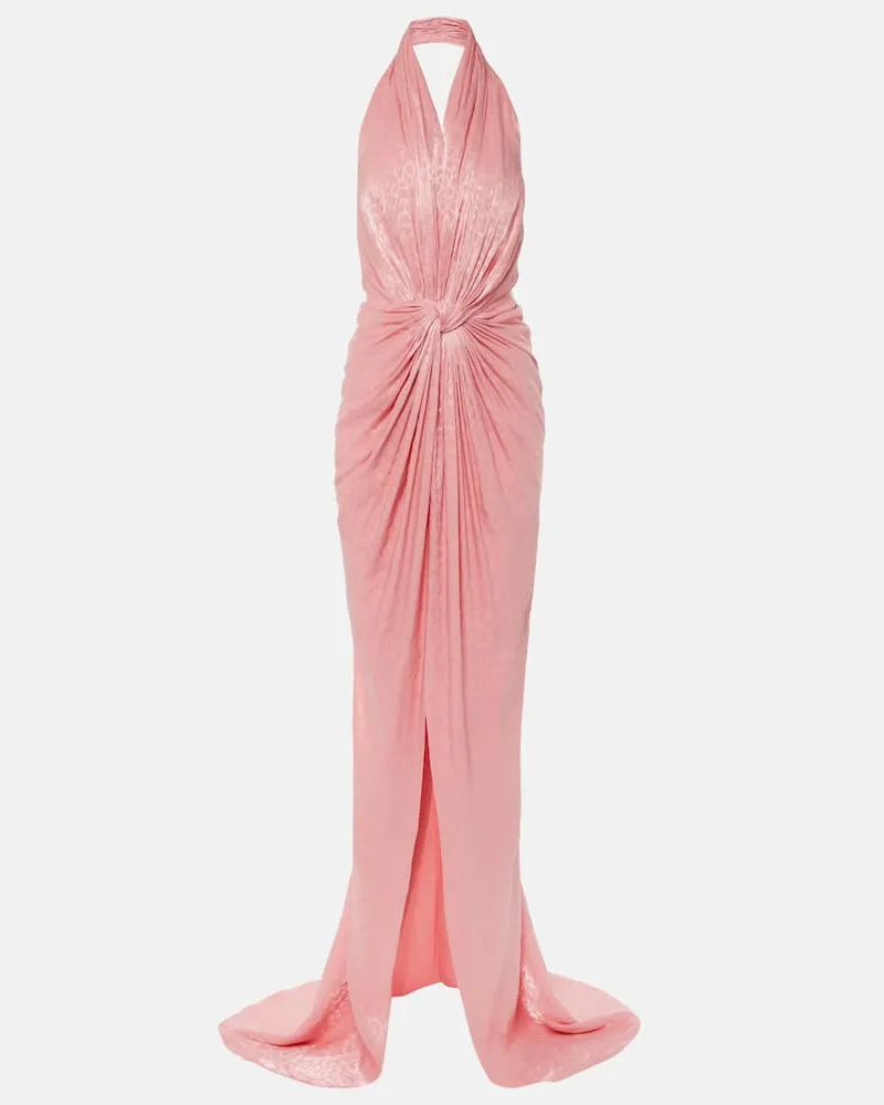 COSTARELLOS Robe Joa aus Georgette Rosa