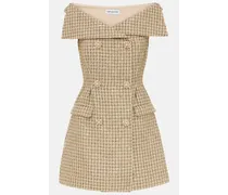 Off-Shoulder-Minikleid aus Bouclé