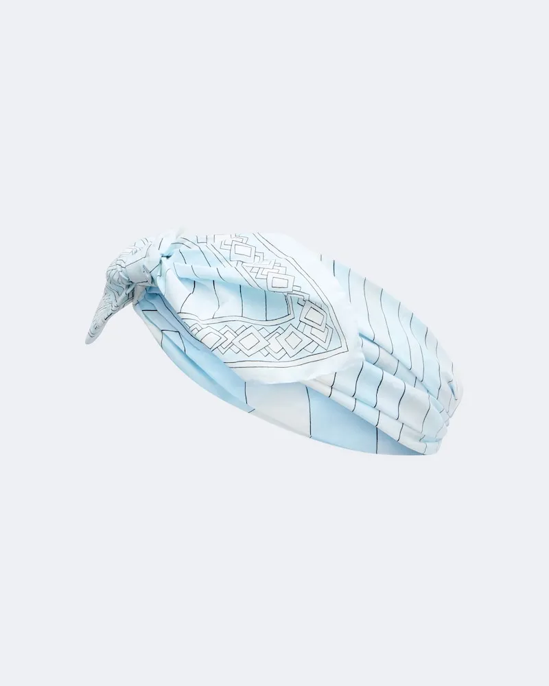 Emilio Pucci Haarband Iride aus Baumwolle Blau