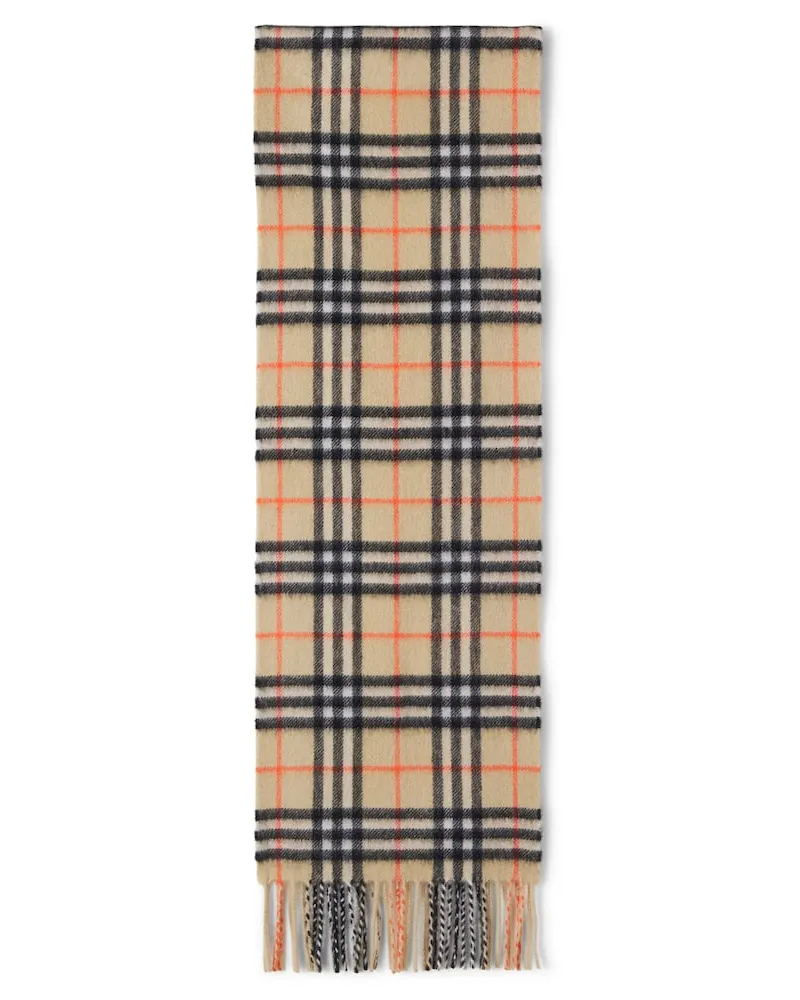 Burberry Schal Burberry Check aus Kaschmir Beige