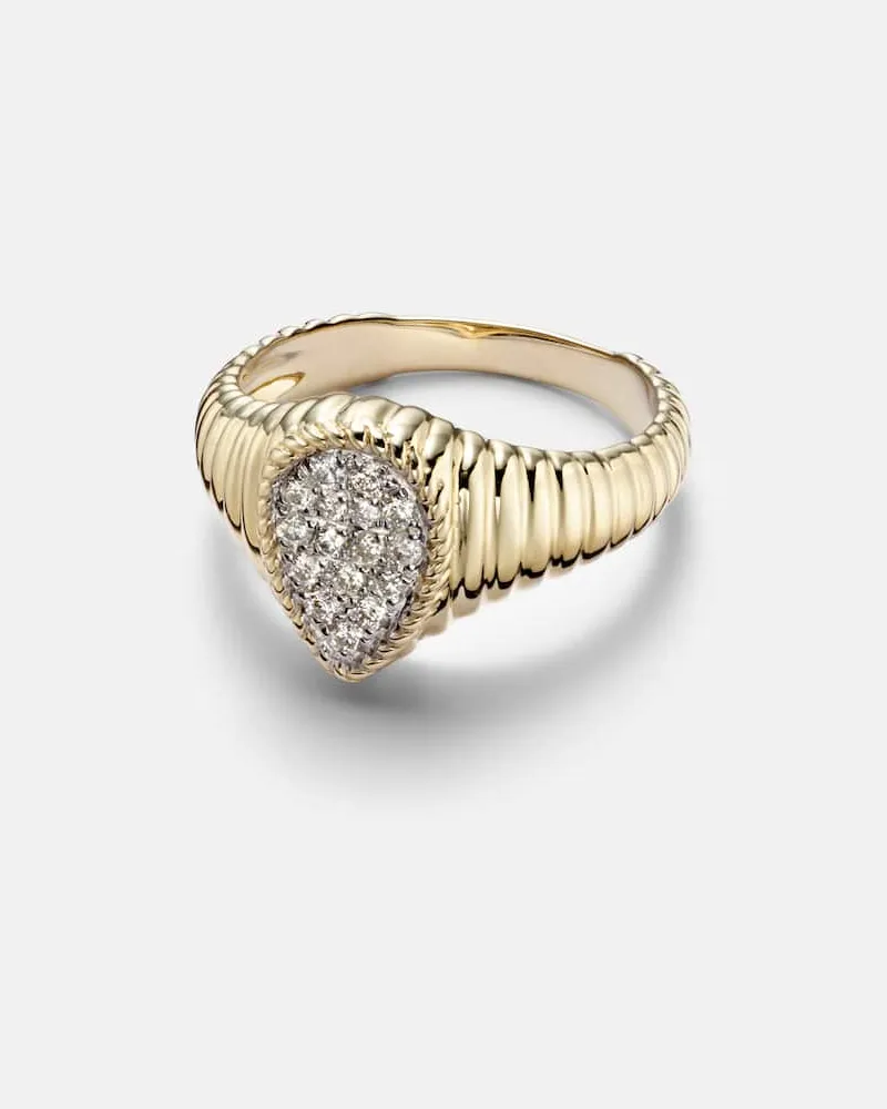Yvonne Léon Yvonne Léon Ring aus 9kt Gelbgold mit Diamanten Gold