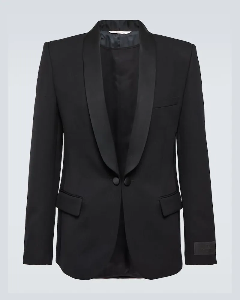 Valentino Garavani Blazer aus Wolle Schwarz