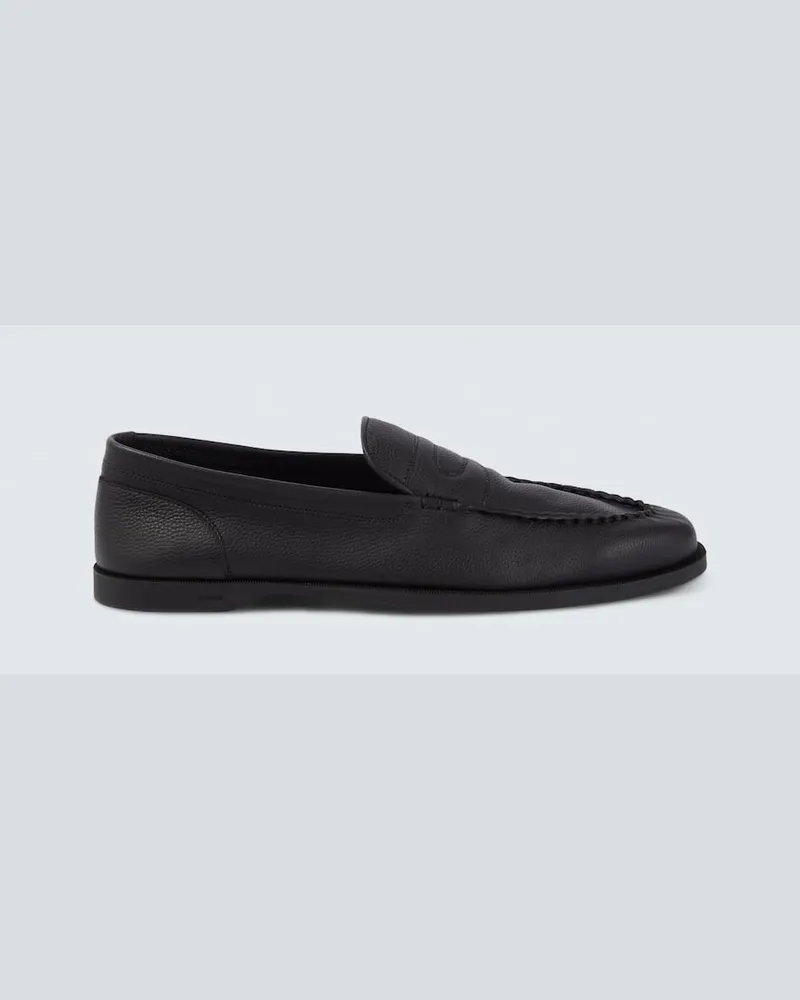 John Lobb Loafers Pace aus Leder Schwarz