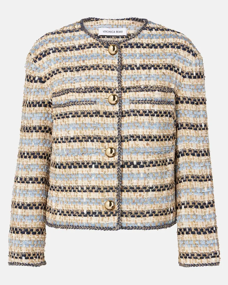 Veronica Beard Jacke Sumira aus Tweed Blau