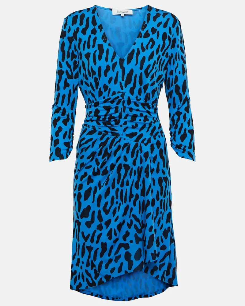Diane von Furstenberg Bedrucktes Minikleid David Multicolor