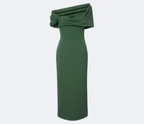 Off-Shoulder Kleid aus einem Wollgemisch
