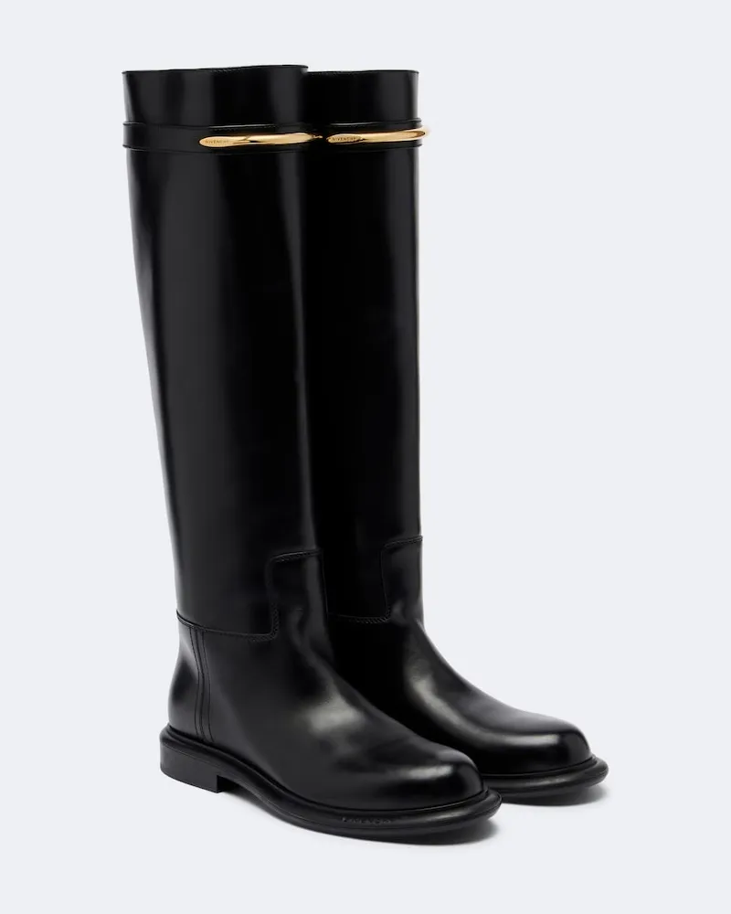 Givenchy Stiefel Pinch aus Leder Schwarz