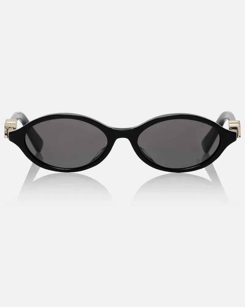 Dior Ovale Sonnenbrille DiorTreasure R1I Schwarz