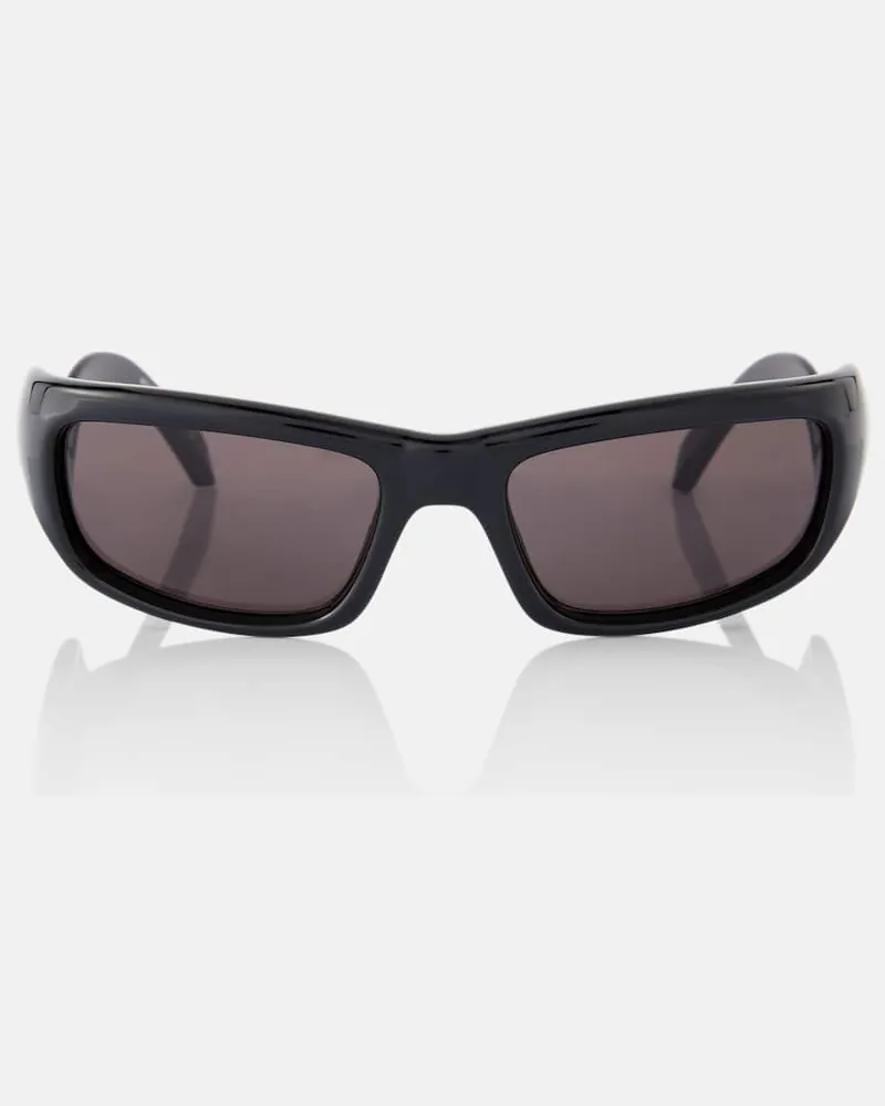 Balenciaga Eckige Sonnenbrille Hamptons Schwarz