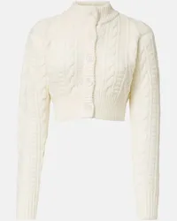 EMILIA WICKSTEAD Cardigan Aleph aus Wolle Weiss