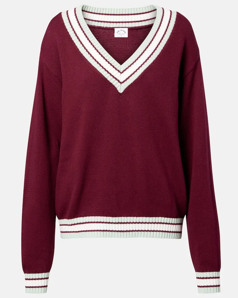 The Upside Pullover Josette aus Baumwolle Burgund