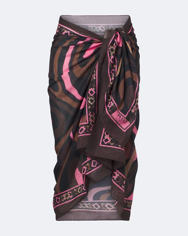 Emilio Pucci Pareo Marmo aus Baumwolle Multicolor