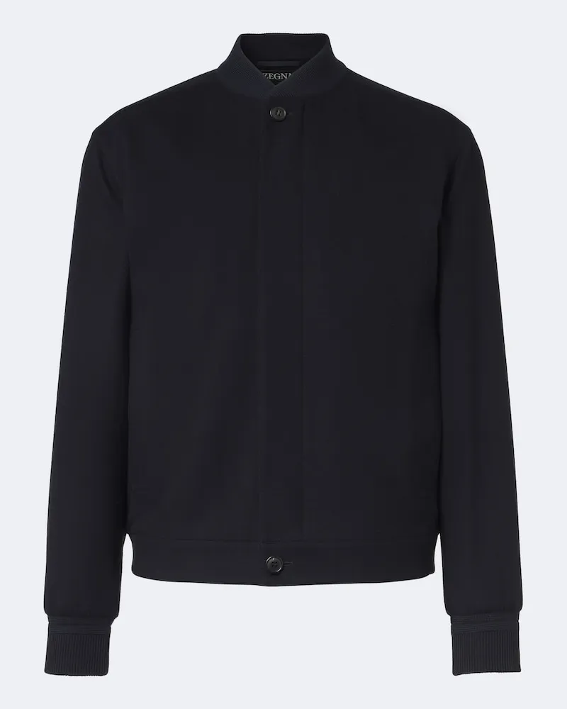 Ermenegildo Zegna Bomberjacke aus Kaschmir Blau