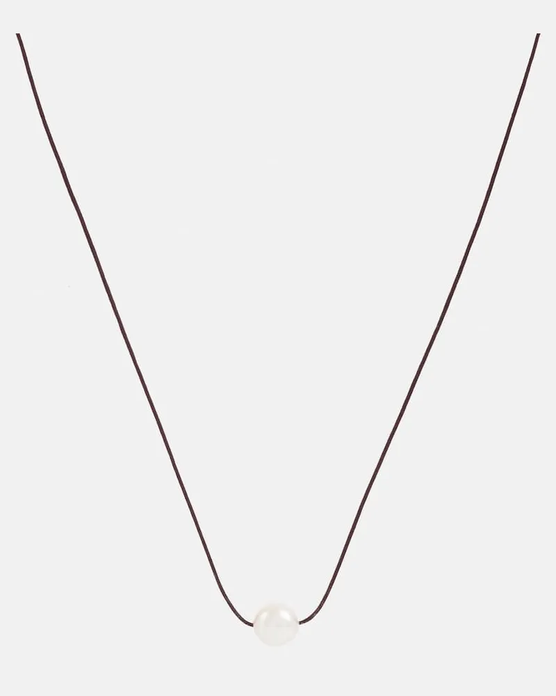 Sophie Buhai Choker Emilie mit Sterlingsilber und Süßwasserperle Weiß