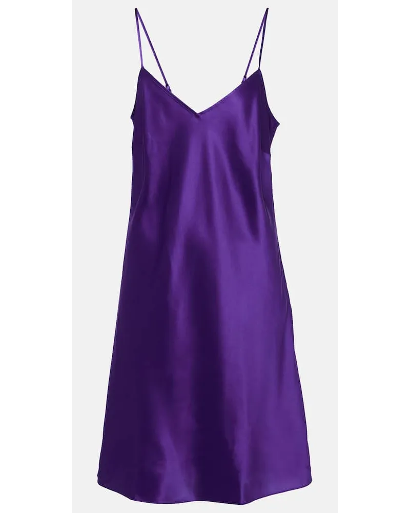 Eres Minikleid Nouba aus Seidensatin Lila