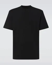 Loro Piana T-Shirt aus Baumwoll-Jersey Schwarz