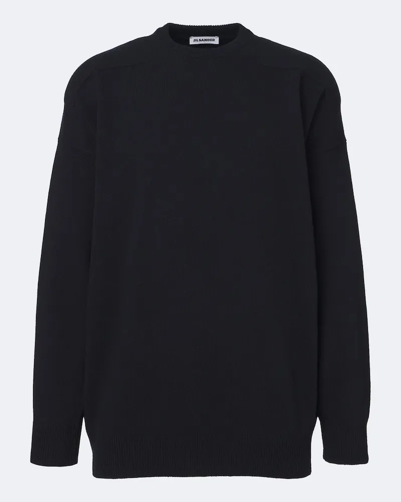 Jil Sander Pullover aus einem Wollgemisch Blau