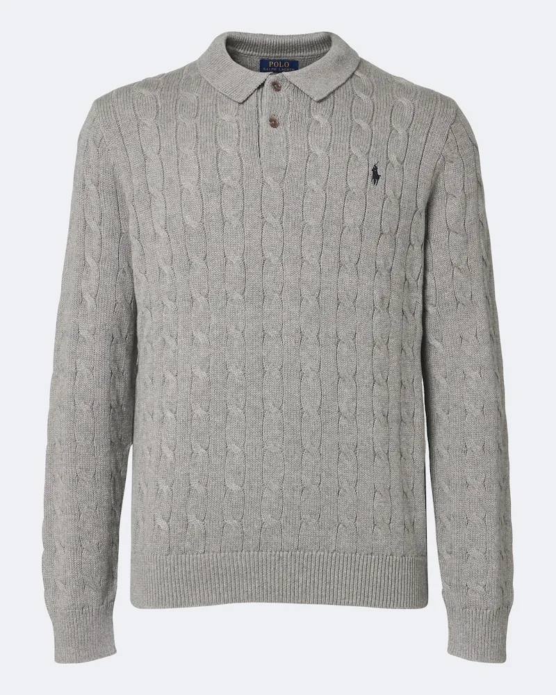 Ralph Lauren Polopullover aus Baumwolle Grau