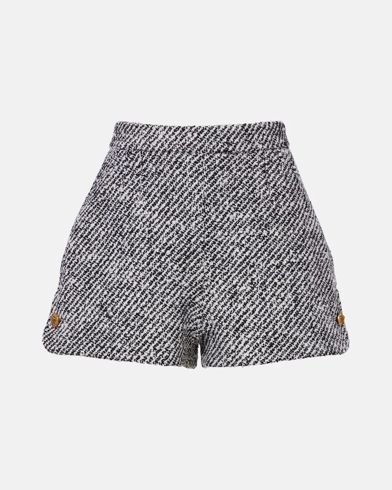 Versace Shorts aus Bouclé Schwarz